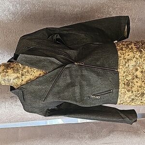 NWT Vintage Girls Black Denim Christian Lacroix Bazar Fall Blazer Jacket